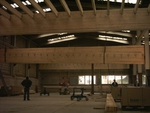 Freitragende Decke in bestehender Hallenkonstruktion