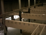 Freitragende Decke in bestehender Hallenkonstruktion