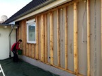 Behandlung mit Holzverfestiger