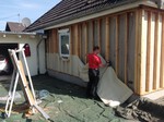 Anbringen des Absorbervlies